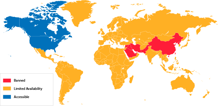 crunchyroll_available_countries Crunchyroll-map